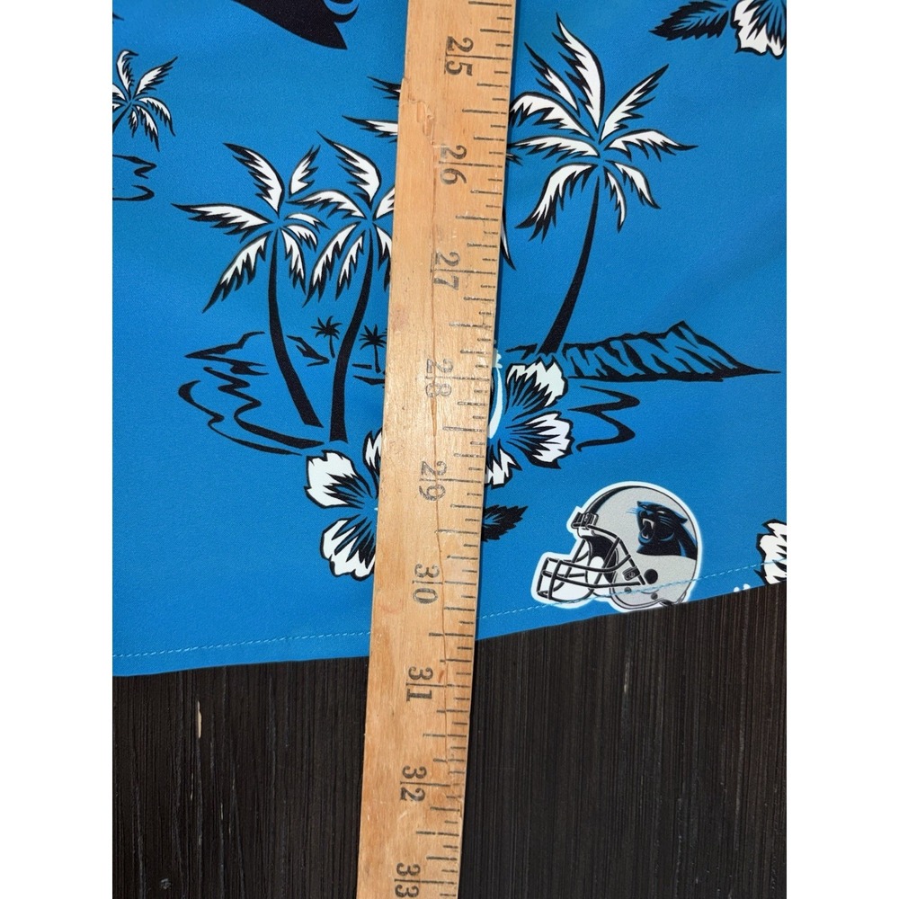 New Reyn Spooner Carolina Panthers Kekai Blue Hawaiian Button Up Shirt XL - Picture 5 of 8